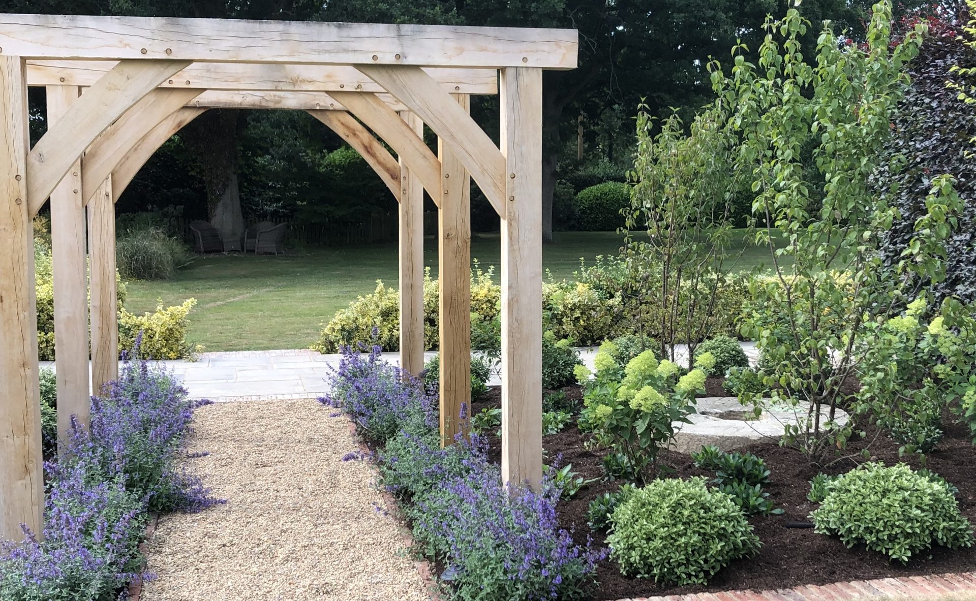 Headcorn Garden Oak Pergola